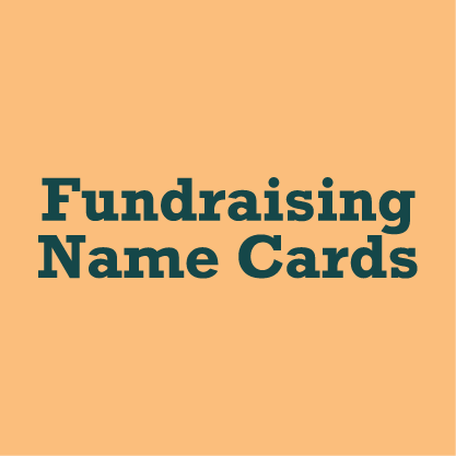 Fundraising Name Cards